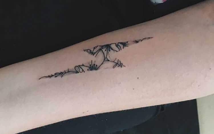 Lightning bolt tattoo