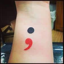 Semicolon Tattoo Meaning 45