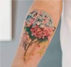 30 Hydrangea Tattoo Designs As Unique As The Flower Itself  100 Tattoos