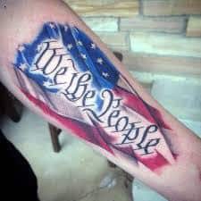 Latest tattoo. July 4th 1776, “We the people” | Half sleeve tattoos for  guys, Tattoos for guys badass, Patriotic tattoos
