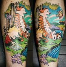 Calvin and Hobbes Tattoo 6