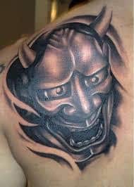 Oni Mask Tattoo 46