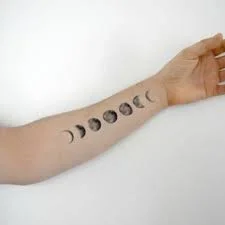 Phases of the Moon Tattoo 2