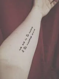 Script Tattoo 11