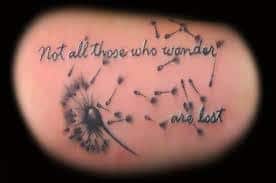 Not All Who Wander Are Lost Tattoo 17