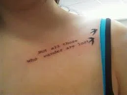 Not All Who Wander Are Lost Tattoo 30