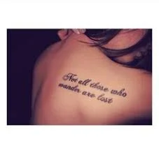 Not All Who Wander Are Lost Tattoo 34