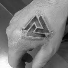 New Triangle Design Tattoo, New Triangle Tattoo, New Tattoo, For Boys Tattoo,  Sticker Temporary Tattoo,