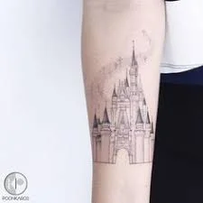 disney castle tattoo 46