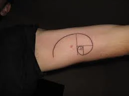 Fibonacci Spiral Tattoo 1