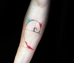 Fibonacci Spiral Tattoo 53