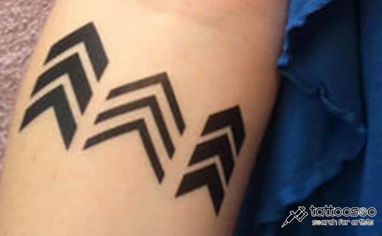 Chevron tattoo symbol meaning