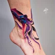100 Squid Tattoo Designs For Men  Manly Tentacled Skin Art