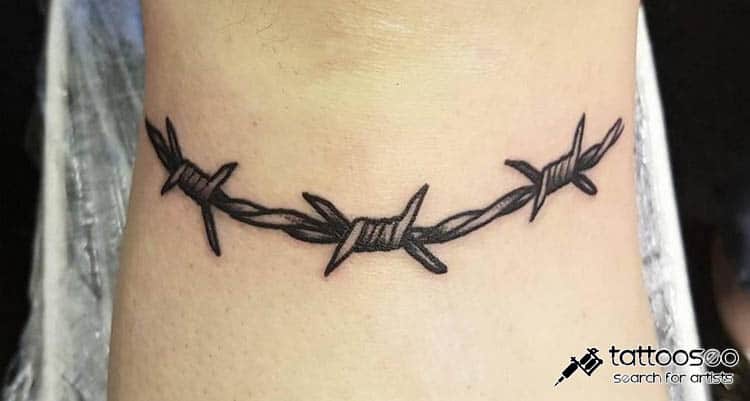 Barb wire tattoo