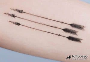 Three arrows tattoo