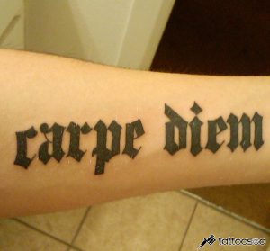 Carpe diem tattoo meaning