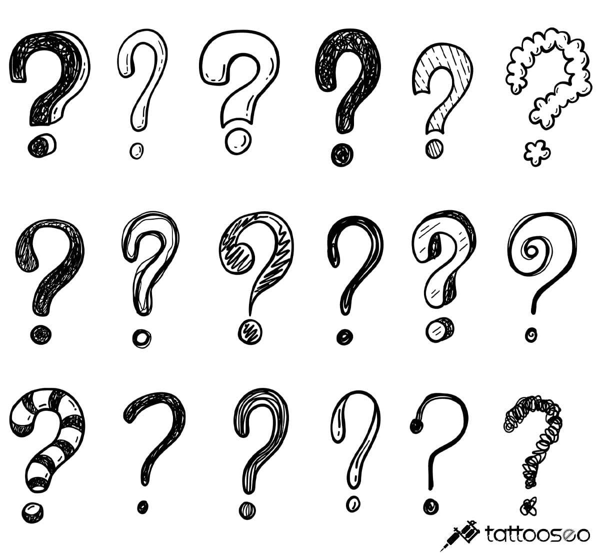 Question mark tattoo meanings